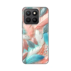 Maska za Honor X8c Pastel Feathers Silikonska Print