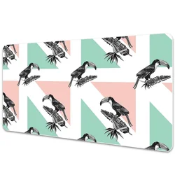 Decormat Podloga za mizo Toucan with triangles 90x45 cm