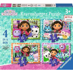 Ravensburger - Puzzle Gaby hiša 4v1 - 1 - 39 kosov