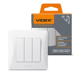 shumee Videx Binera 3-nitno stikalo belo