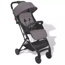 vidaXL Dječja Kolica Buggy Siva 89x47,5x104 cm