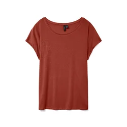 VERO MODA Majica VMAva rjasto rjava