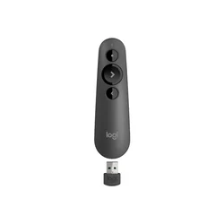 Logitech Presenter R500s Wireless, rdeč laser, USB, Grafit