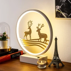 Opviq Stona lampa, Belo-Zlatna