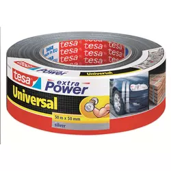 TESA lepilni trak UNIVERSAL EXTRA POWER 50 M / 5 CM, SREBRN