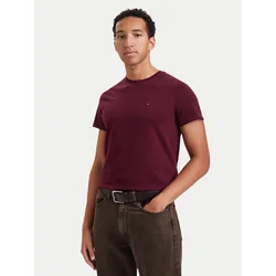 Tommy Jeans Majica DM0DM04411 Vijolična Slim Fit