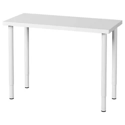 LINNMON / OLOV Radni sto, bela, 100x45 cm