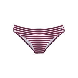 VENICE BEACH Bikini hlačke bordo / bela