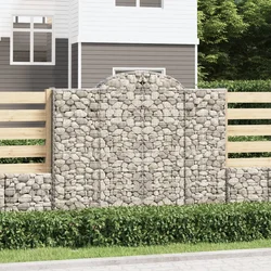 Lučne gabionske košare 12kom 200x50x160/180cm pocinčano željezo