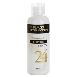 Brazil Keratin Beauty Keratin posebna negovalna nega za glajenje in obnovo poškodovanih las (Keratin Treatment 24 Hours) 150 ml