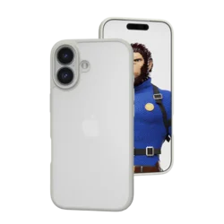 Lanxingxiansheng Maska za mobilni telefon iPhone 17, Sivo-bela