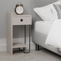 Hanah Home Noćni ormarić Sirius 32x61x30cm Krem
