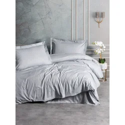 Lessentiel Maison Komplet posteljina Stripe, 200x220 cm, Siva