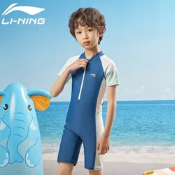 Li-Ning Jednodelni kupaći kostim za dečake, Plavi
