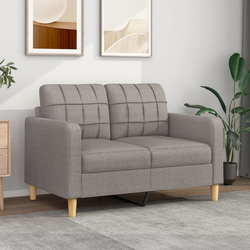 vidaXL Dvosed taupe 120 cm blago