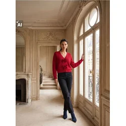 Sinsay - Straight mid rise farmerke - crno