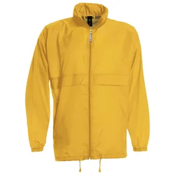 VJETROVKA S KAPULJAČOM ZIP UNISEX B&C SIROCCO ZLATNA ŽUTA 2XL