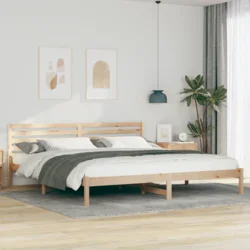 vidaXL Konstrukcija postelje Rjava 200 x 210 cm Masivno borovo les