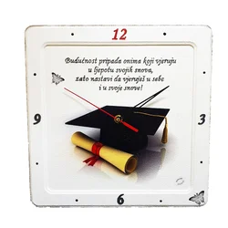 Poklon za diplomu - Zidni sat    Š17011