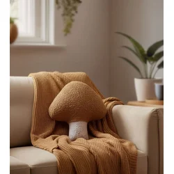 Aberto Design Dekorativni jastuk Big Mushroom, 38x35 cm, Braon
