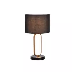 Rabalux Stona lampa Domiro, LED, 8W, 3000K+E27, 46,5cm, Zlatno-crna