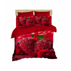 Lessentiel Maison Komplet posteljina 191, 160x220cm, Crvena