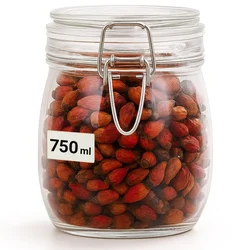 shumee Steklen kozarec s sponko 750 ml