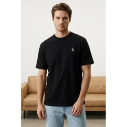 Trendyol Muška majica Tmnss24Ts00056, Crna