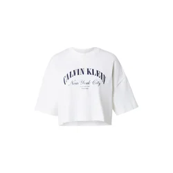 Majice Calvin Klein Jeans Ss Cropped Boxy Heri Tee White M