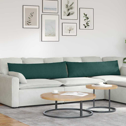 Jastučići za sofu 2 pcs Tamnozelena 145 x 40 cm tkanina