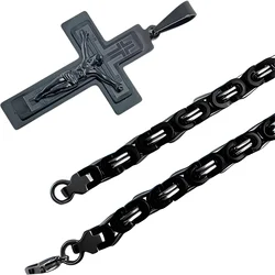 Muška ogrlica RE-38736 - Crna / 70cm KP38736