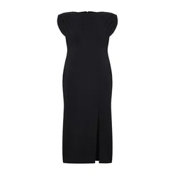 Trendyol Curve Ženska haljina Tbbss25Ah00052, Crna