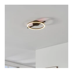 Eglo 901113 - LED stropno svetlo AMANDOLO LED/17W/230V, crno, prigušiva + daljinski upravljač
