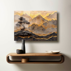 Wallxpert Dekorativna slika na kaljenom staklu Camtbl-078, 50 x 70 cm, Šarena