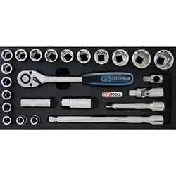 Set nasadnih ključeva sa račnom 10-32 mm 1/2 KS TOOLS