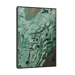 Canvas Slika na platnu Serpentinit Južnoafrička Republika, Sa ramom, 50 x 75 cm, Crni