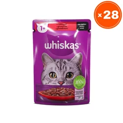 Whiskas Vlažna hrana za mačke, Govedina, 85 g, 28 komada