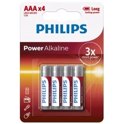 Philips Alkalne baterije Power x4 AAA