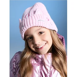 Sinsay - Beanie šešir sa vezom - pastelno roze