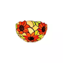 Brilagi - Tiffany vitražna zidna svetiljka SUNFLOWER 1xE14/40W/230V