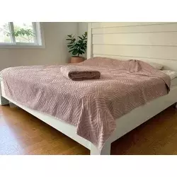 Viktorija Letnji frotirni prekrivač Sara, 145x200cm, Roze