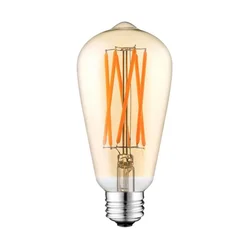 LED sijalica CLASIC AMBER ST64 E27/10W/230V 2200K - Brilagi