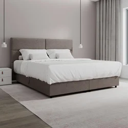 Bessagi Home Postelja Z Vzmetnico Lily, Rjava, 180x200