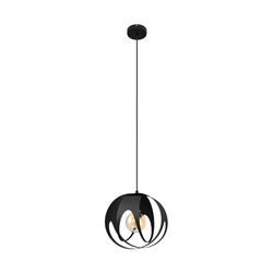 Luster na kablu MOONLIGHT 1xE27/15W/230V crna