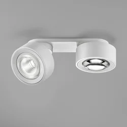 Egger Licht Egger DLS LED reflektor Clippo Optic Duo, bela/bela, 2 luči, DTW - Dnevna soba/jedilnica - Sodobni - Aluminij