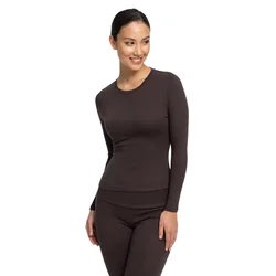 cfab Majica Cotton Longsleeve temno rjava