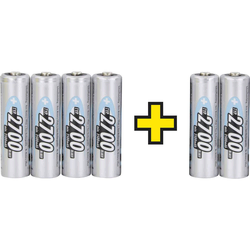 Ansmann Mignon (AA) akumulator NiMH Ansmann HR06, 4 + 2 gratis 2700 mAh 1.2 V 6 kosov