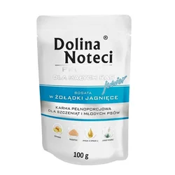 Dolina Noteci Premium Dog Junior Male Rase sa Jagnjećim Iznutricama 100g
