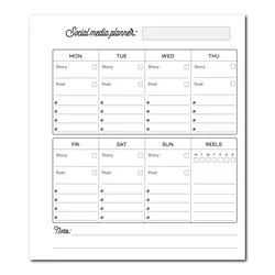 Hooh Insert Social Media Plan, 10 listova
