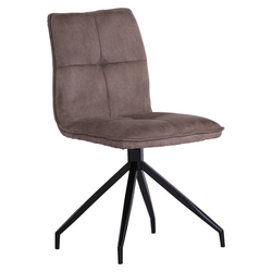 STOLICA braon, crna metal, tekstil